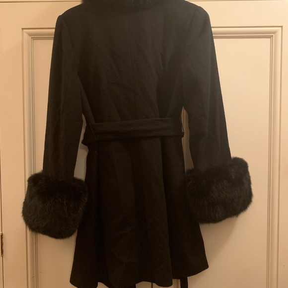 Jennifer T Knit Couture Cashmere Fox Fur Coat - Picture 7 of 7